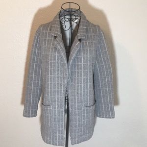 Forever 21 | Cotton Blend Windowpane Blazer